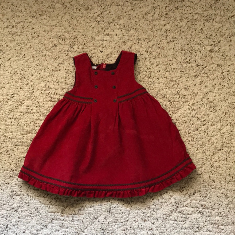 Baby Gap red corduroy dress